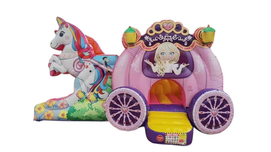 JEU GONFLABLE LE CARROSSE DE LA LICORNE