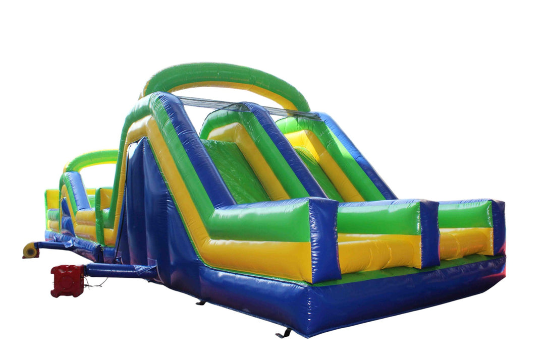 JEU GONFLABLE COURSE VERT-BLEU-JAUNE (disponible en mai 2025)