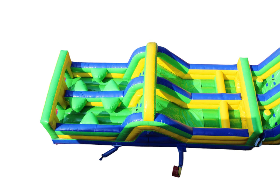 JEU GONFLABLE COURSE VERT-BLEU-JAUNE (disponible en mai 2025)