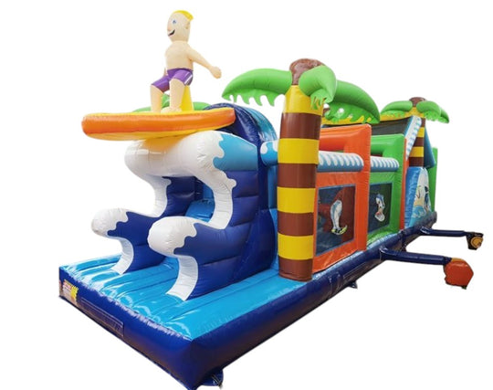 JEU GONFLABLE COURSE SURF'N SLIDE (disponible en mai 2025)