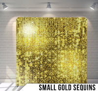 BACK DROP SMALL GOLD SEQUINS