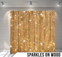 BACK DROP SPARKLES ON WOOD